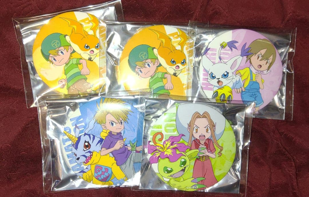 ④缶バッジ　デジモン ＴＶアニメ　デジタルモンスター