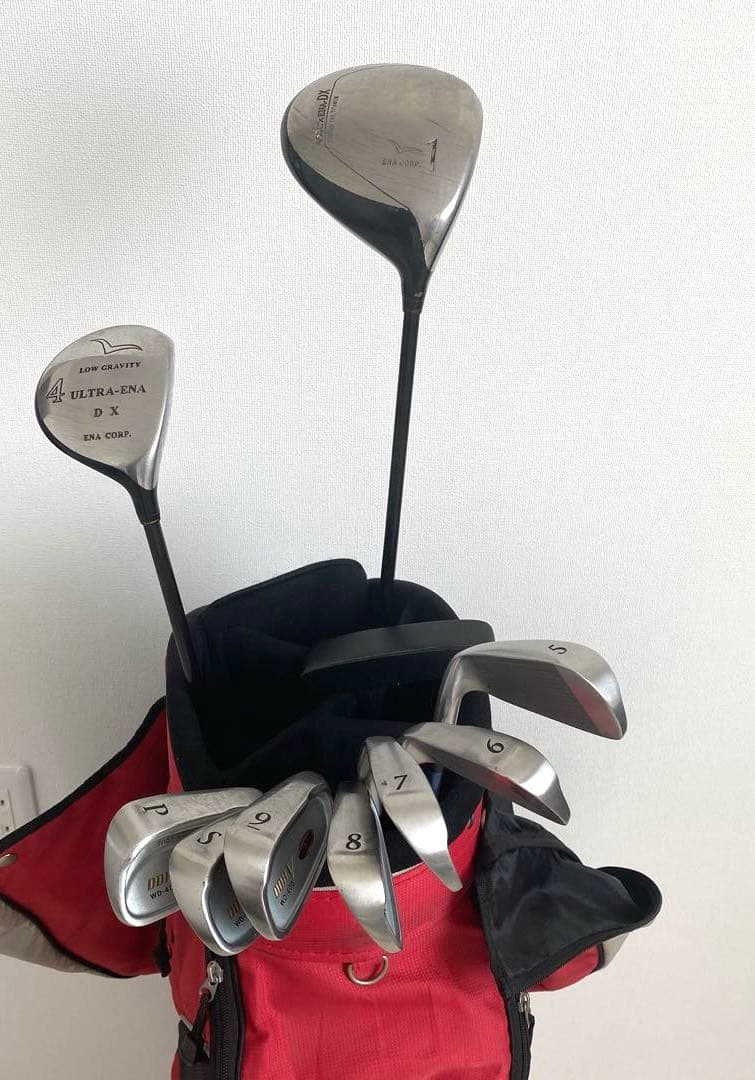 レディースゴルフクラブセット　バッグ、アイアンセット 9本 ドライバー 1本