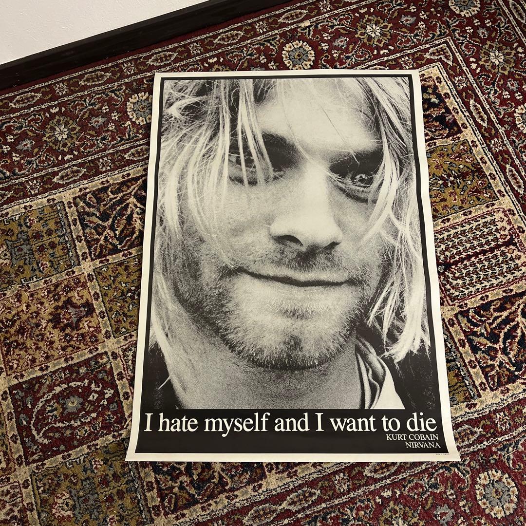 90s当時物◼︎英国製 カートコバーン nirvana ニルヴァーナ ポスター