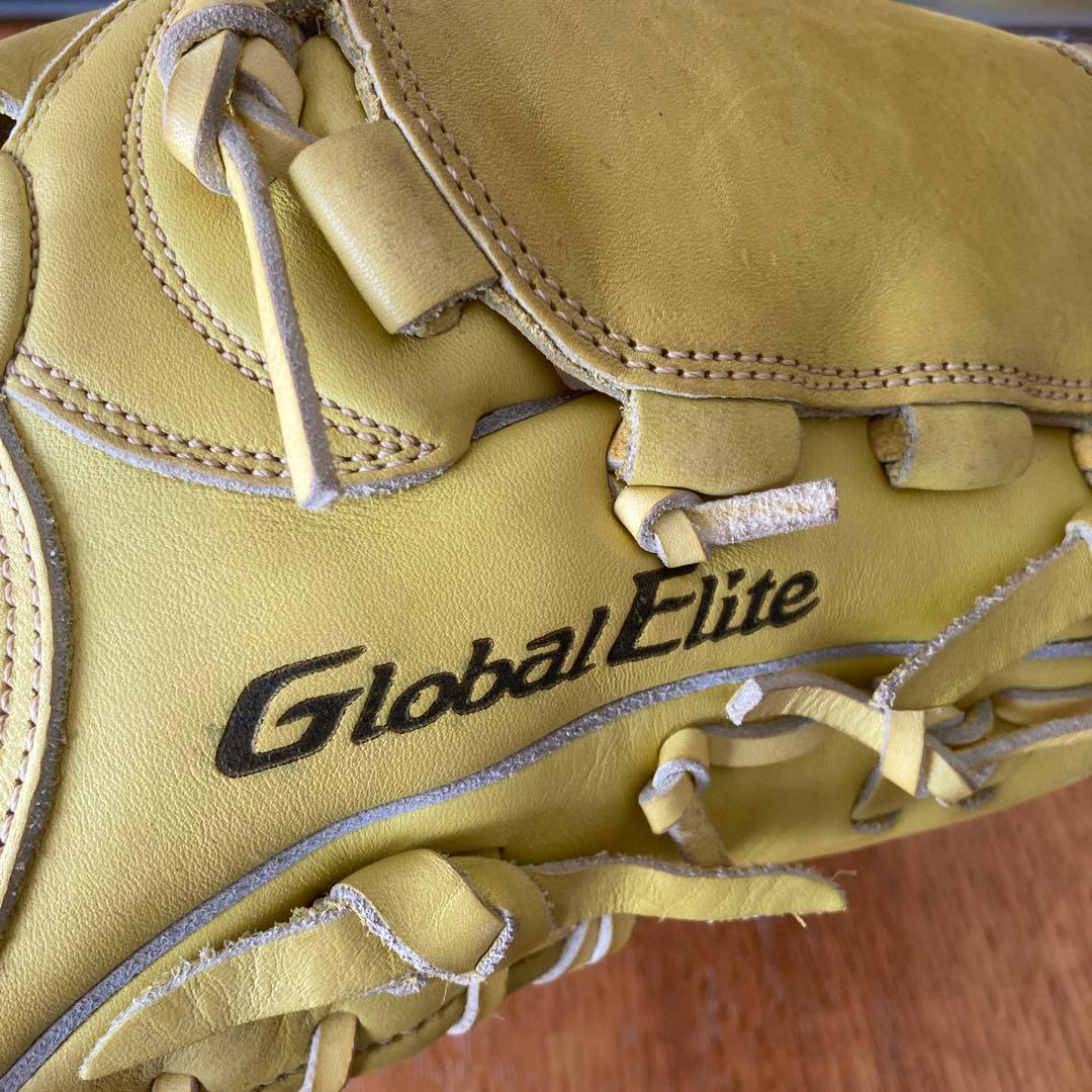 Mizuno Global Elite 投手用グローブ　イエロー(一般軟式用)