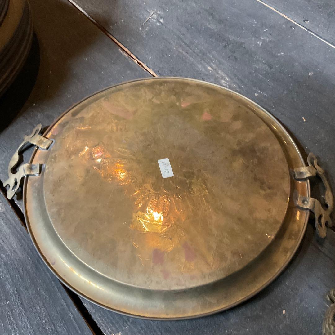 トルコ 真鍮 プレート 直径 310ｍｍ