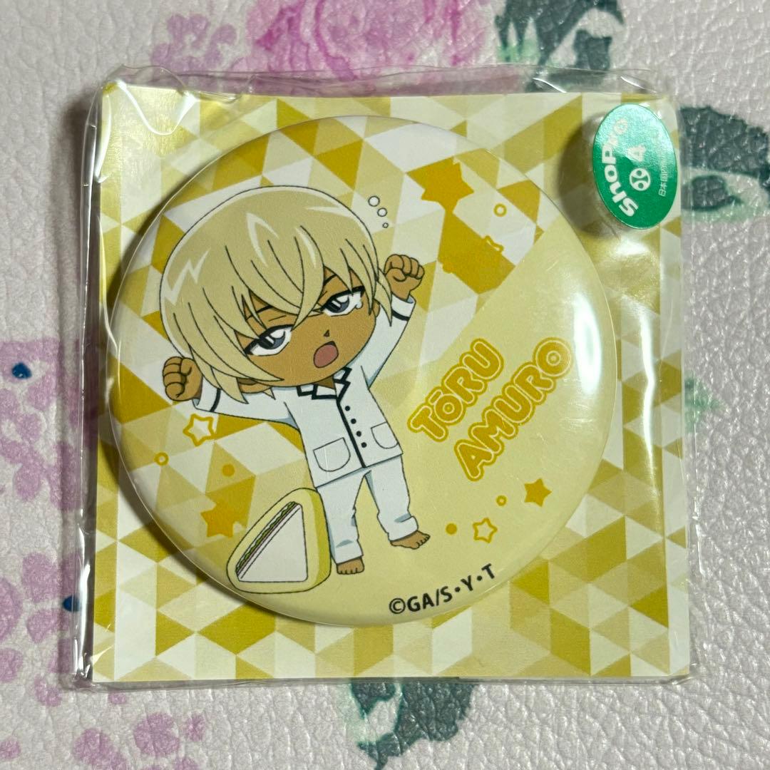 名探偵コナン 寝起き SD 缶バッジ 安室透