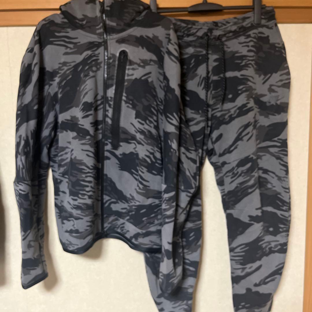 NIKE ナイキ　テックフリース　パーカー　迷彩柄セットアップ　XL