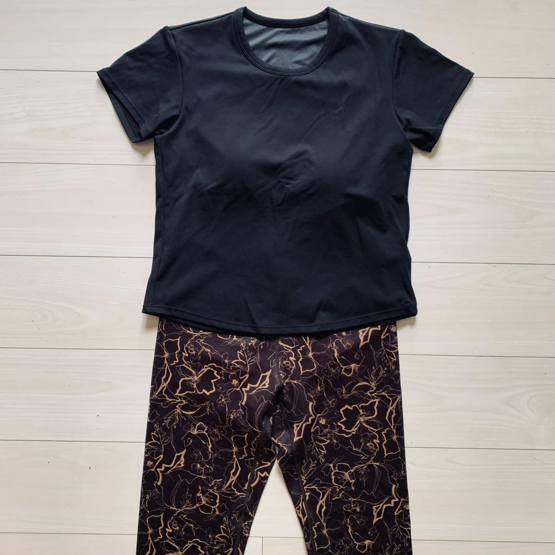 【SUKALA】ヨガウェアセット（トップス＋レギンス）Lサイズ