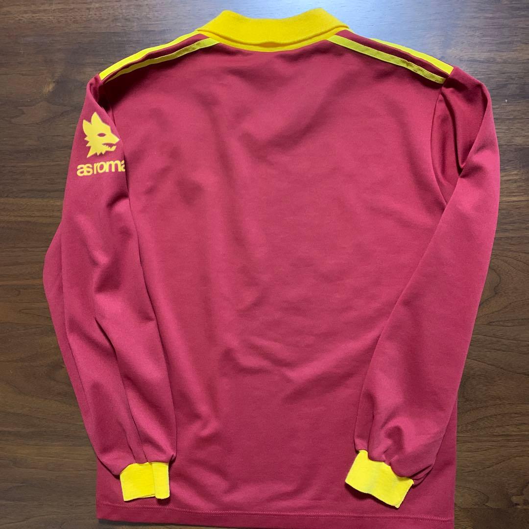 イタリア製 アディダス ASローマ1991/92 ホーム長袖シャツ 欧州Sサイズ