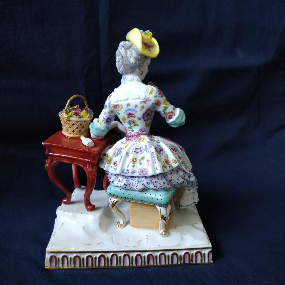 ✤1924年以前マイセン(Meissen)フィギュリン『五感の寓意(嗅覚)』