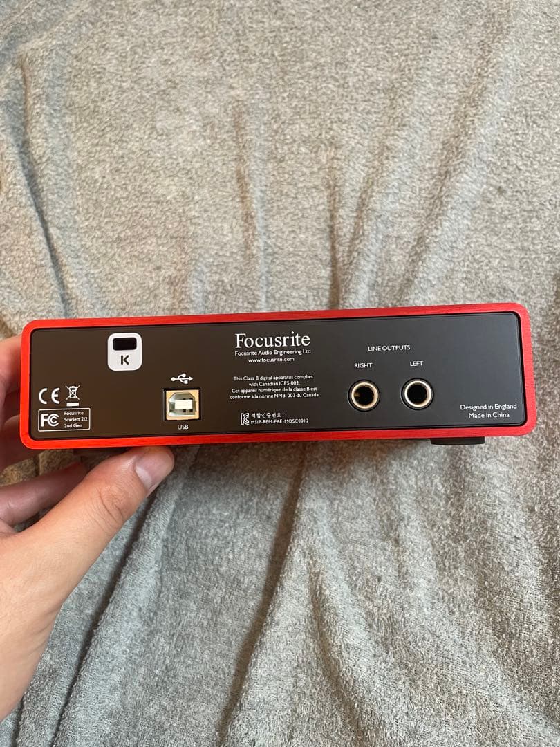 DTM・DAW Focusrite Scarlet 2i2