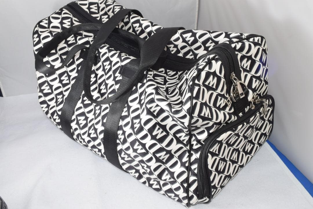 新品☆ダンスウィズドラゴン モノグラム プリント ボストン☆シューズケース☆黒