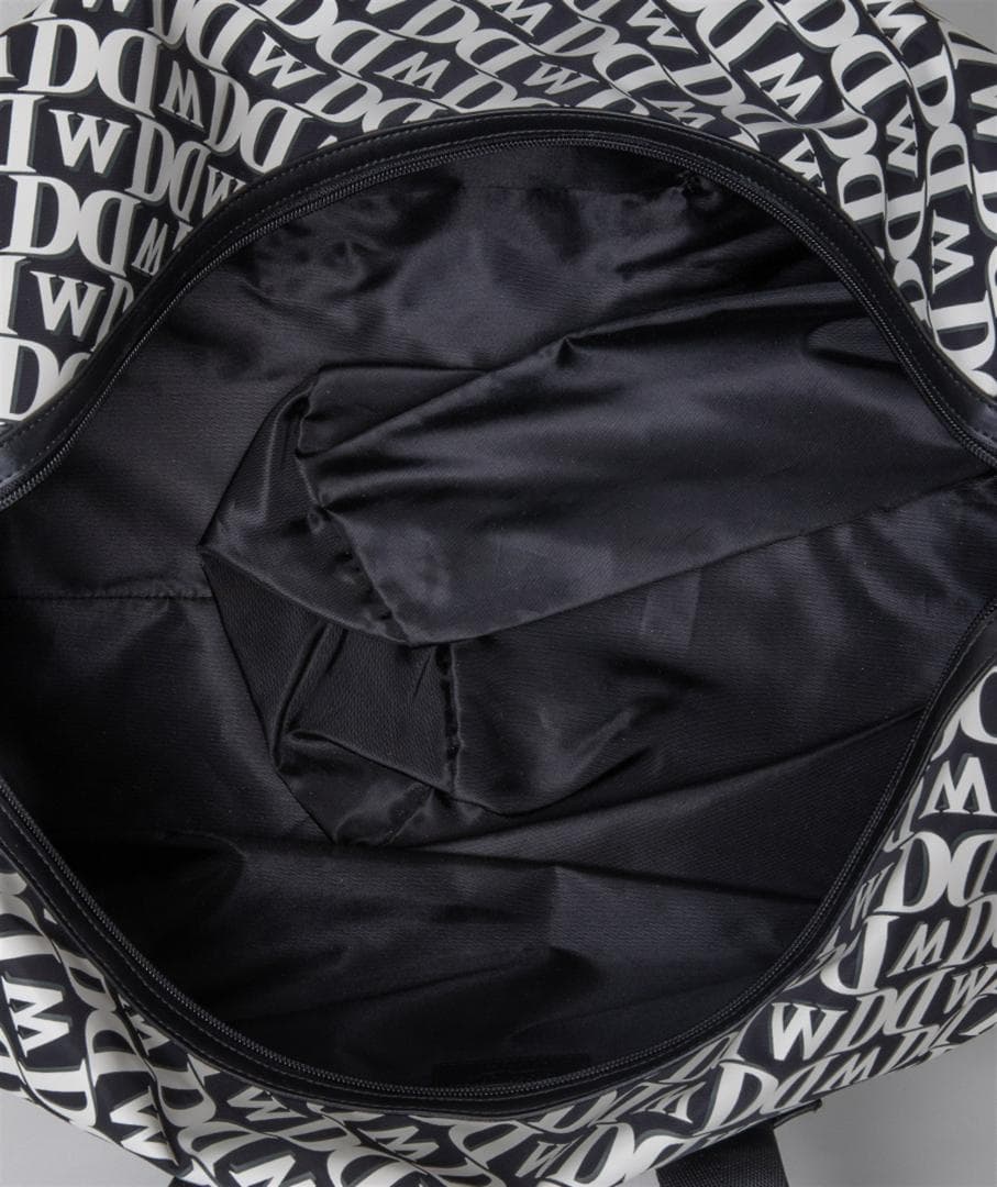 新品☆ダンスウィズドラゴン モノグラム プリント ボストン☆シューズケース☆黒