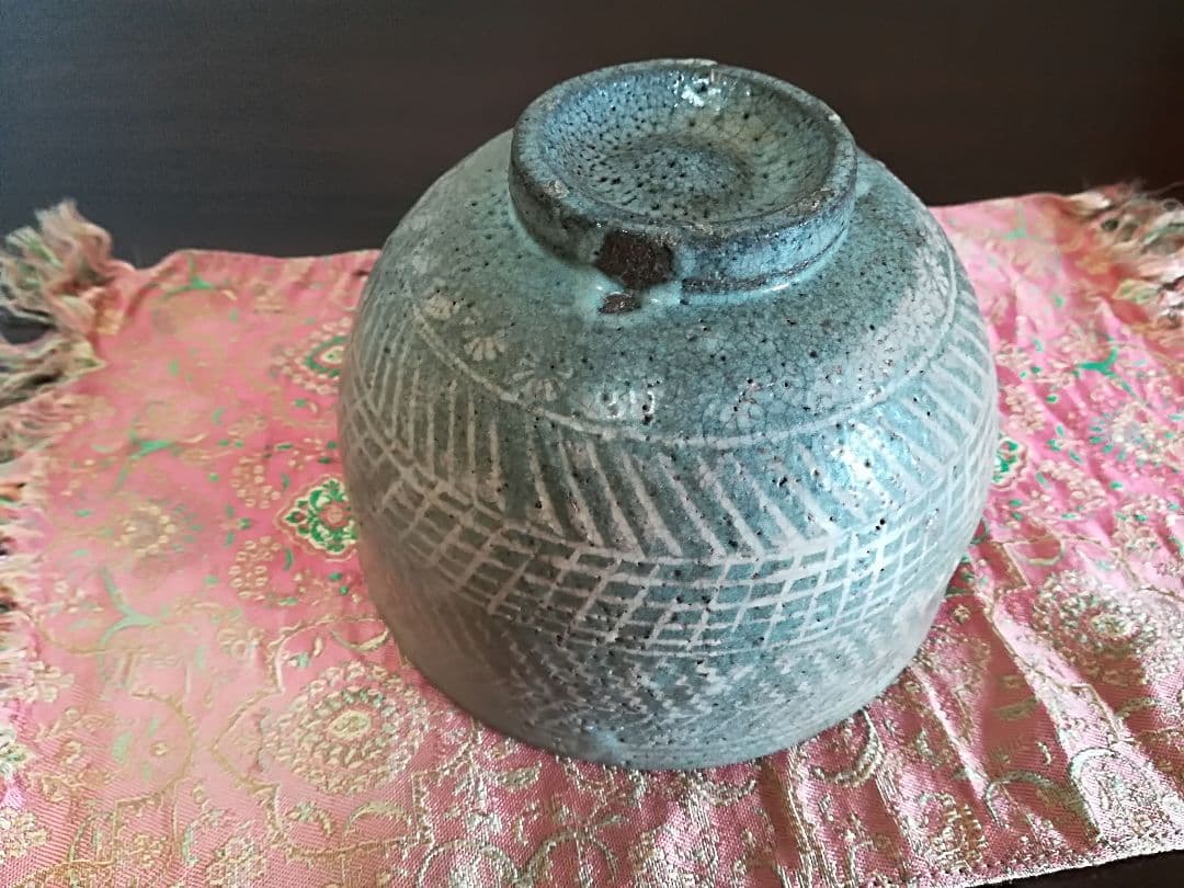 ⭐時代物茶道具 三島唐津 彫り唐津 茶盌 古唐津？朝鮮唐津 古美術骨董品