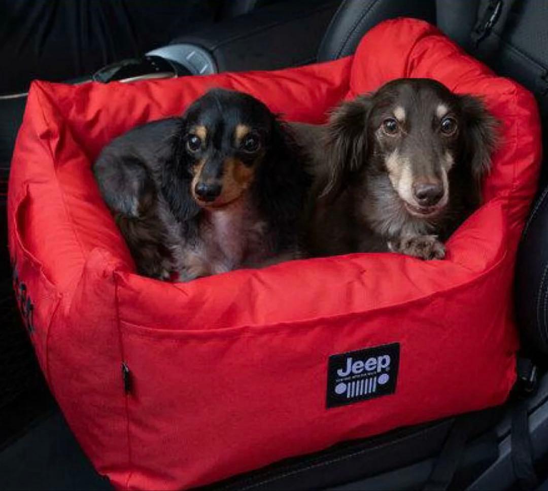 Jeepドライブベッド ペット用品 お出掛けレッド