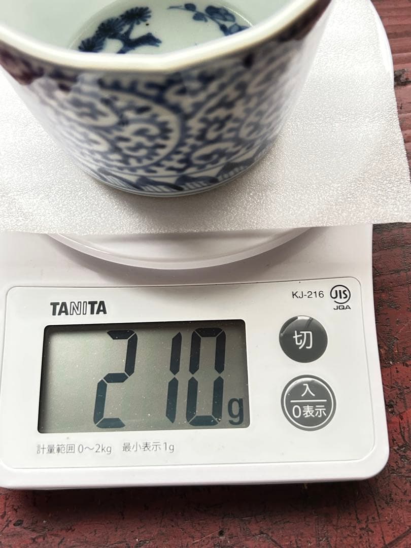 ✨【古伊万里】　⭐️蛸唐草　蕎麦猪口　江戸中期✨美品　骨董　時代物　上手 コップ