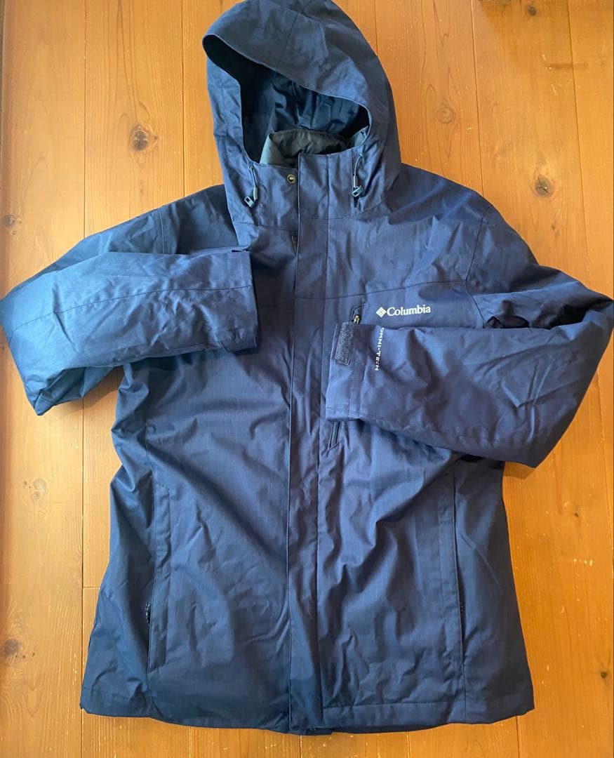 【美品】Columbia ネイビー ジャケット　3WAY（ダウンライナーつき）
