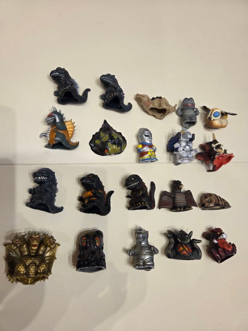 ゴジラ ソフビパペットマスコット　第1弾＋第2弾