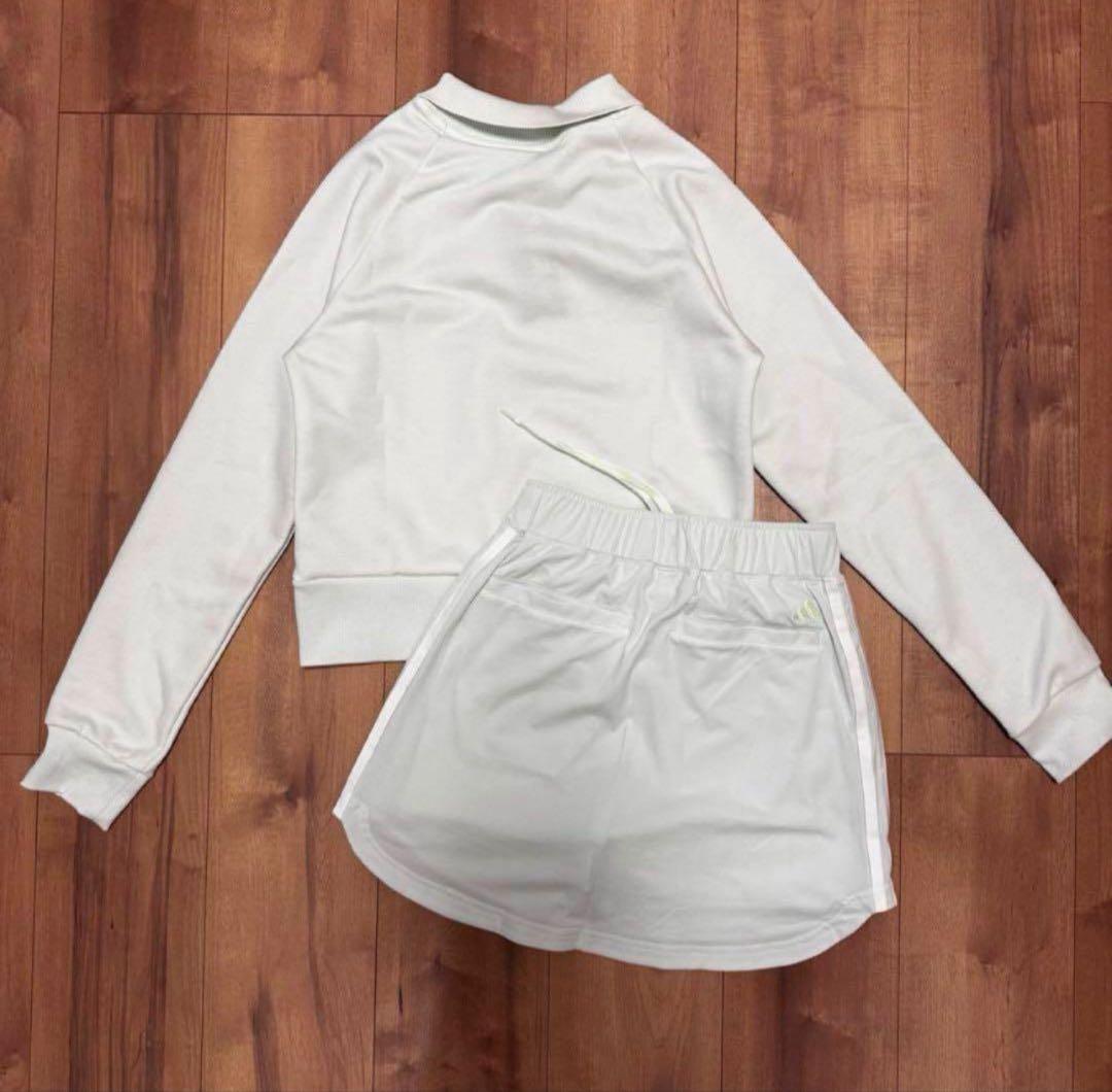 ショート丈　長袖　ポロスウェット　トレーナー　　スカート　セットアップ　新品