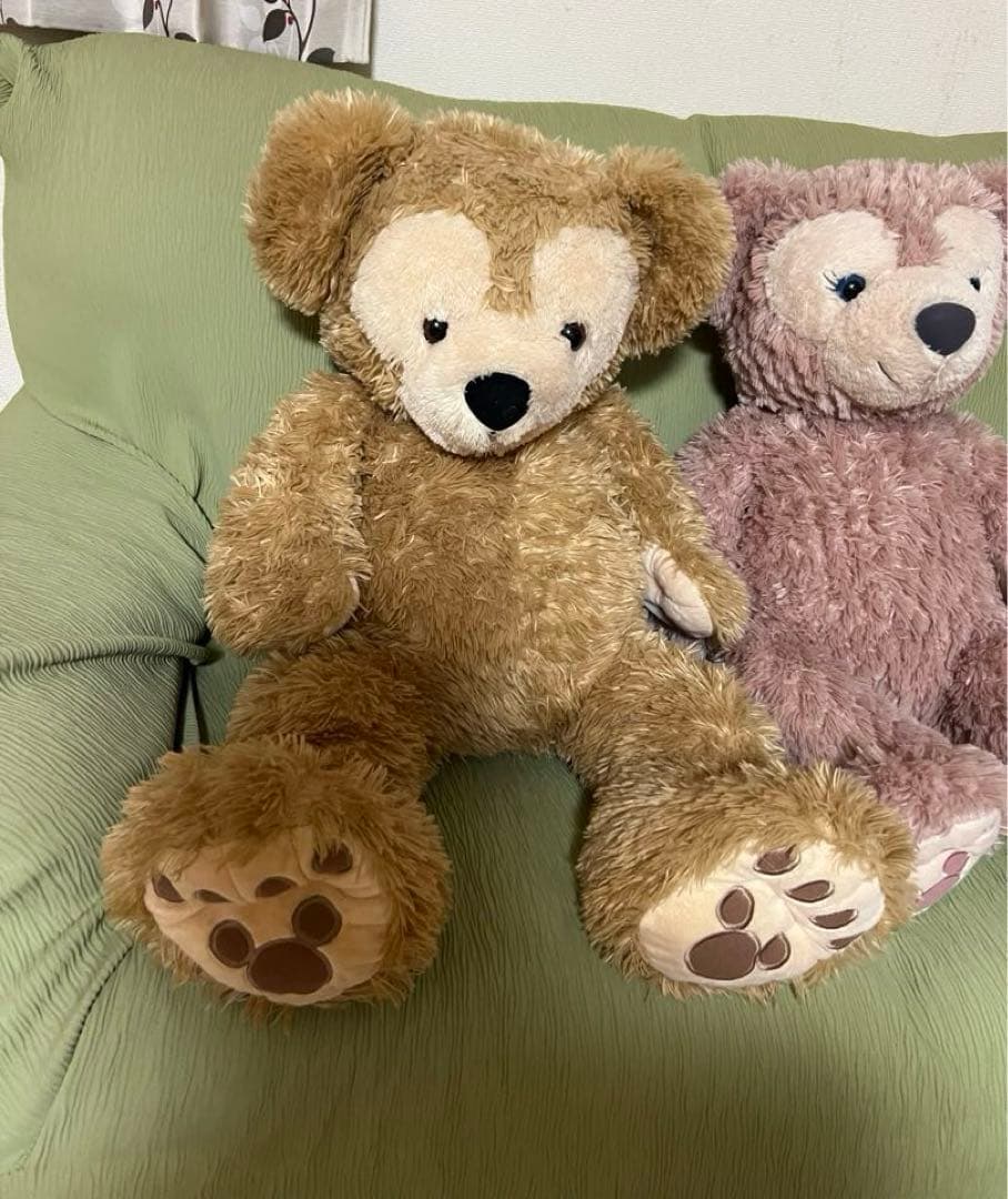 ダッフィー、シェリーメイのMサイズぬいぐるみ