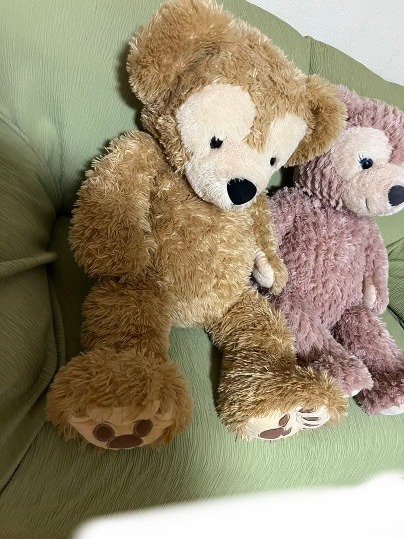 ダッフィー、シェリーメイのMサイズぬいぐるみ