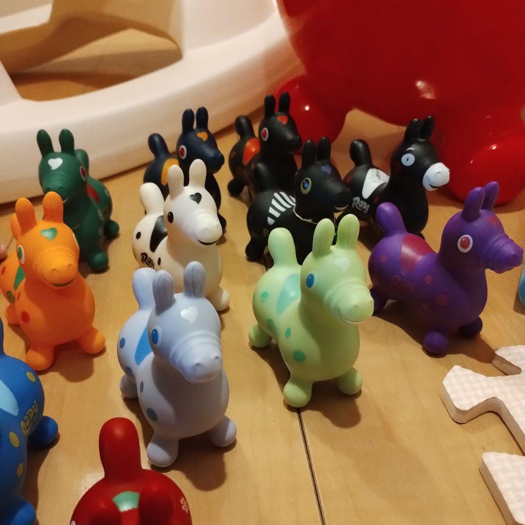 RODY ホッピング 大　中　小　超小合計27体　空気入れ　ロッキング台座付き