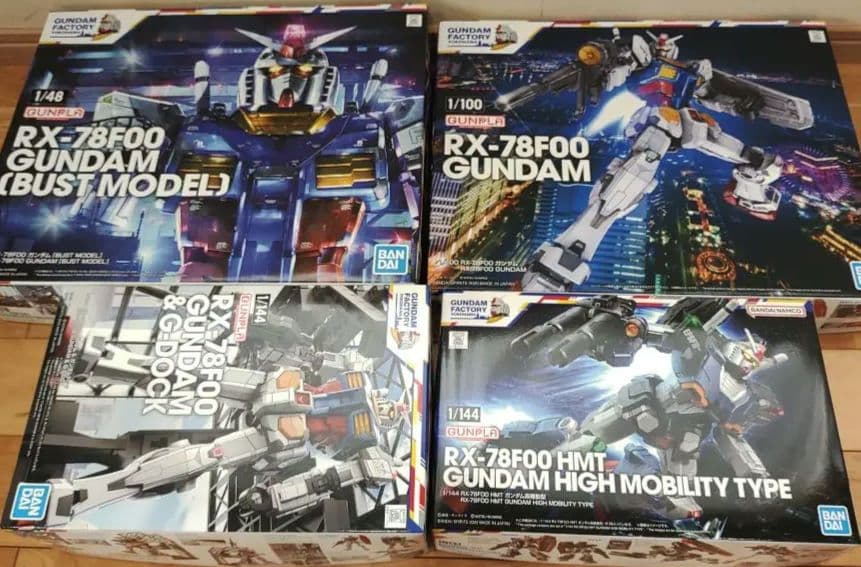 横浜ガンダム RX-78F00 GUNDAM ガンプラ各種セット