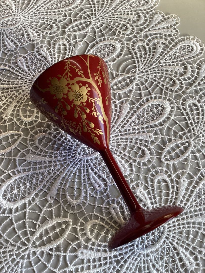 蒔絵　大阪尚美堂造り　酒盃　六客