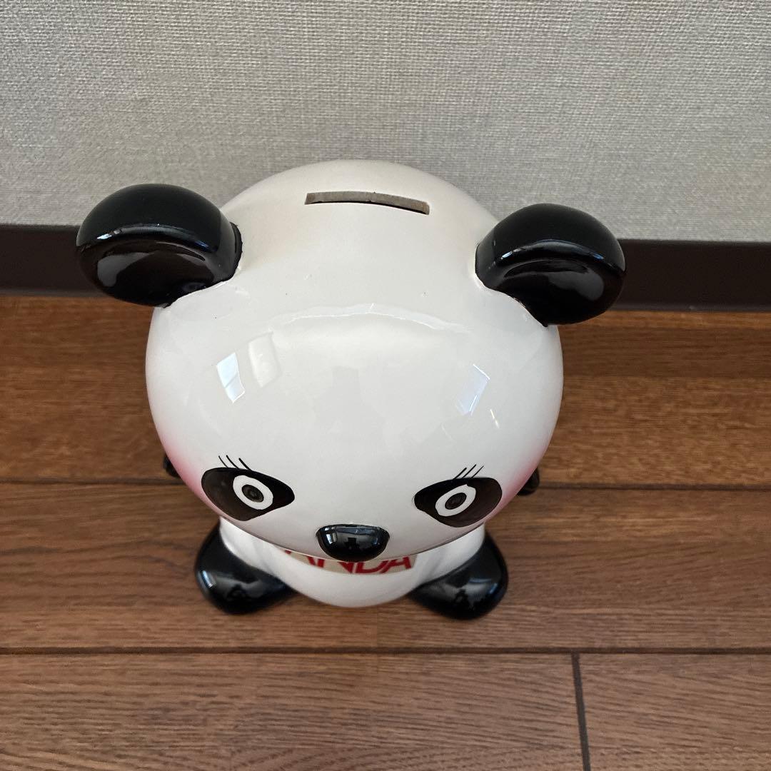 内藤ルネ　ミスターパンダ　陶器の貯金箱【パンダ/大】