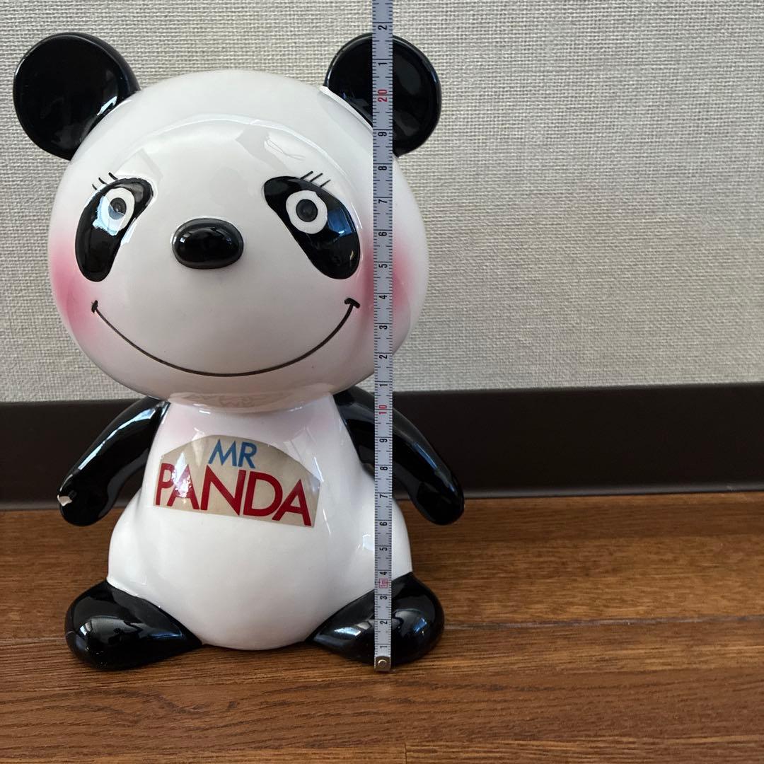 内藤ルネ　ミスターパンダ　陶器の貯金箱【パンダ/大】