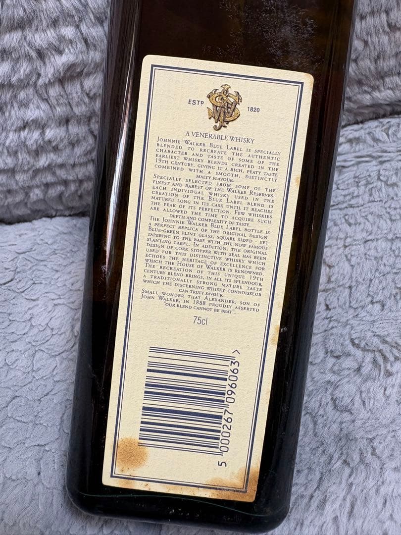 Johnnie Walker Blue Label スコッチウイスキー　古酒