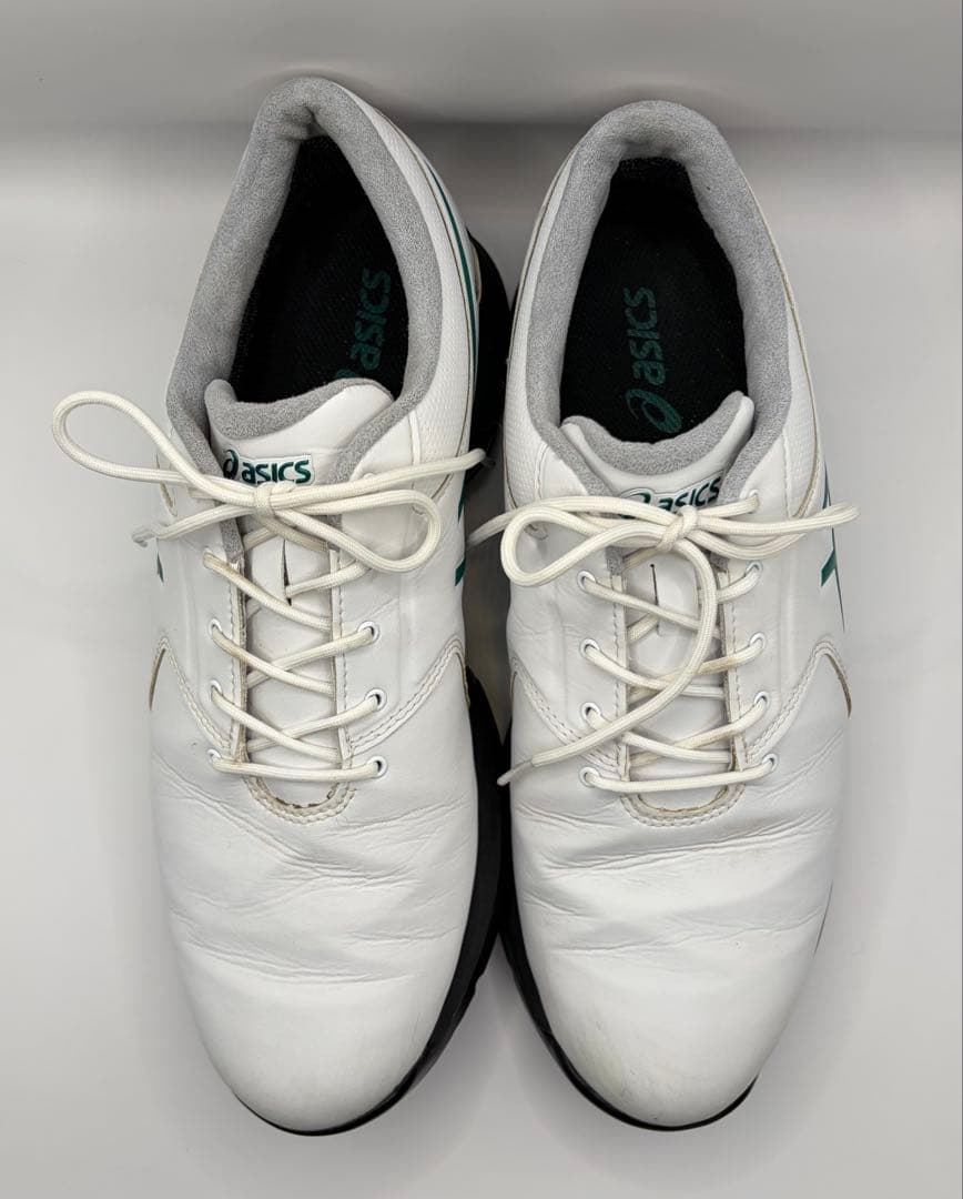 asics ゴルフシューズ ホワイト/グリーン 松山英樹 26.0センチ
