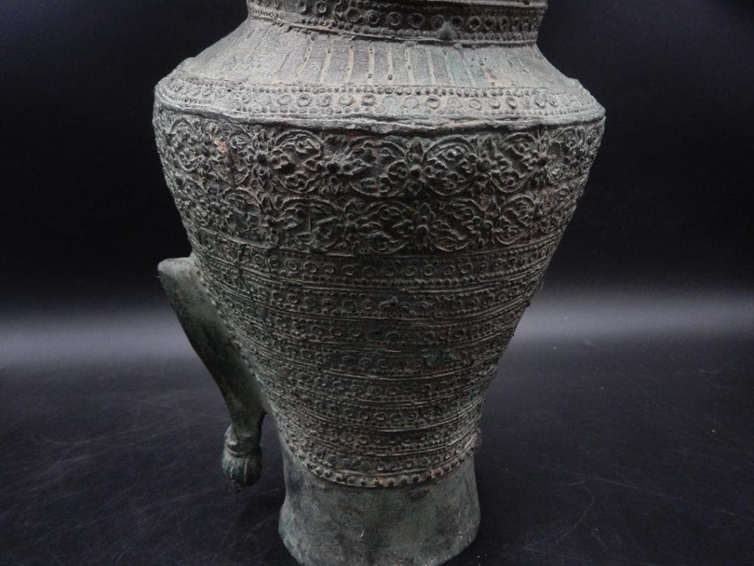 タイ仏教美術 青銅製 仏頭 スコータイ アユタヤ ガンダーラ ビルマ ブロンズ