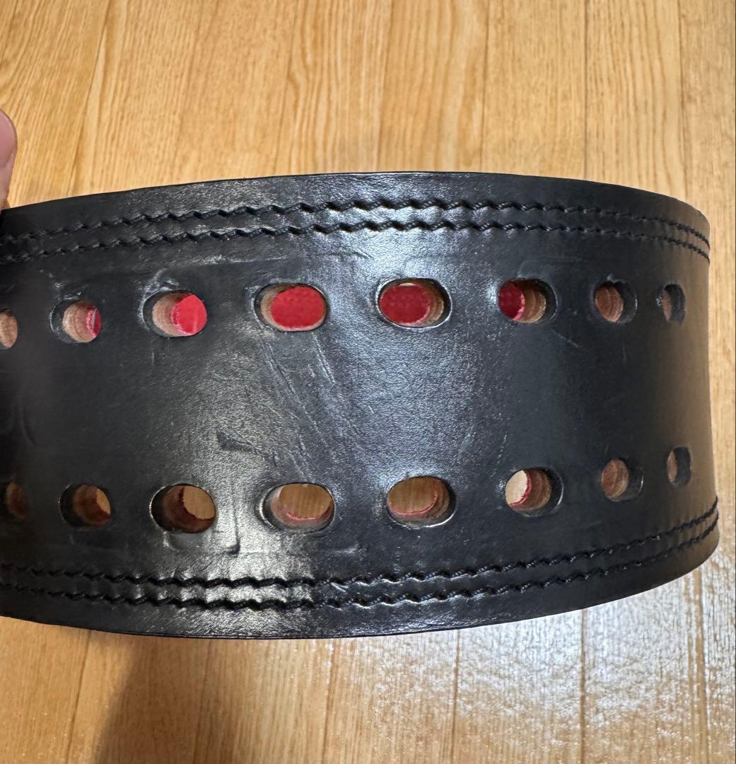 【旧ロゴ】SBD トレーニング・パワーベルト 黒/赤　サイズS