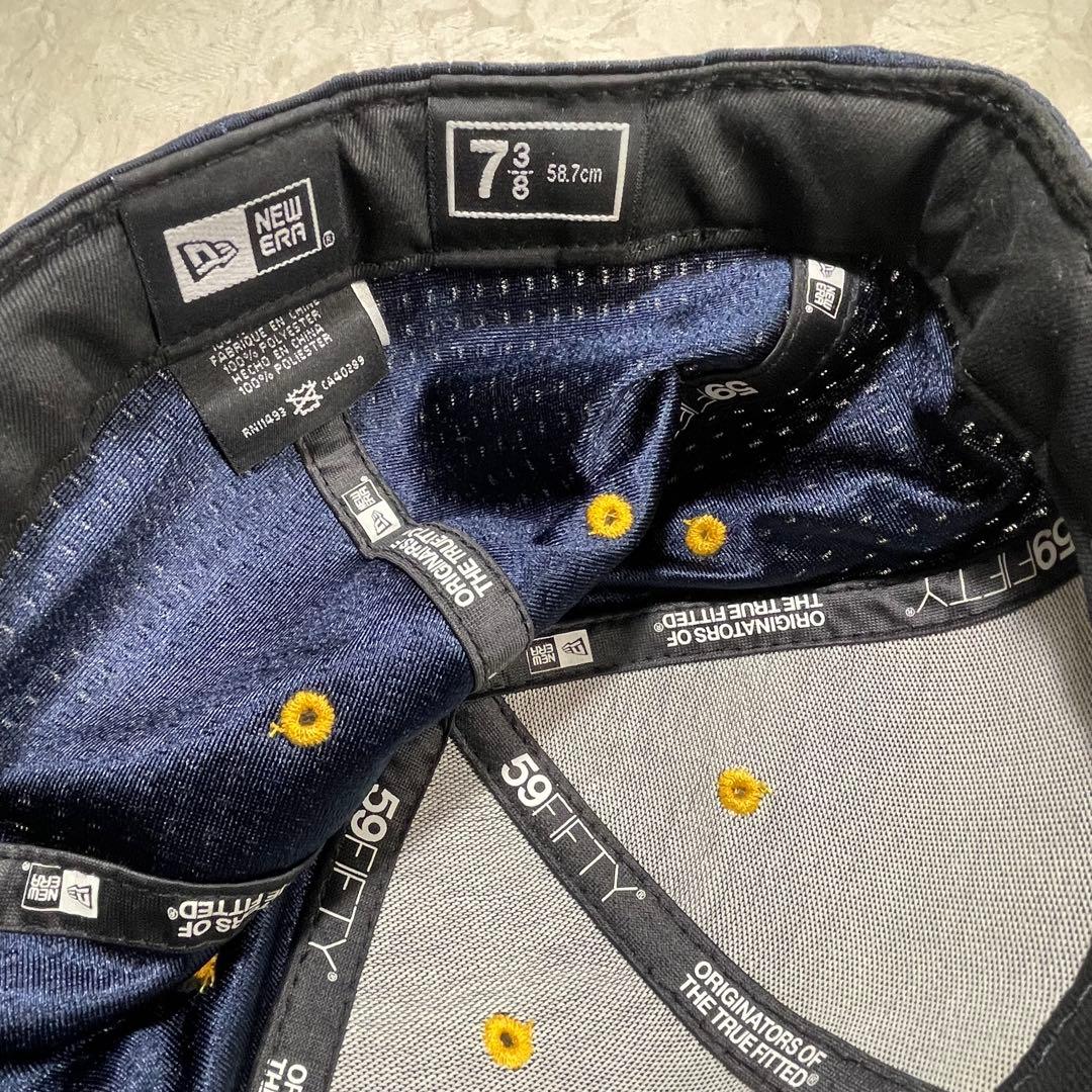 横浜ベイスターズ NEW ERA キャップ 旧ロゴ β ベータ 黒金 プロコレ