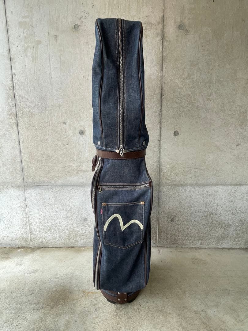 希少 EVISU　エヴィス ゴルフ　キャディバッグ　山根氏サイン入り