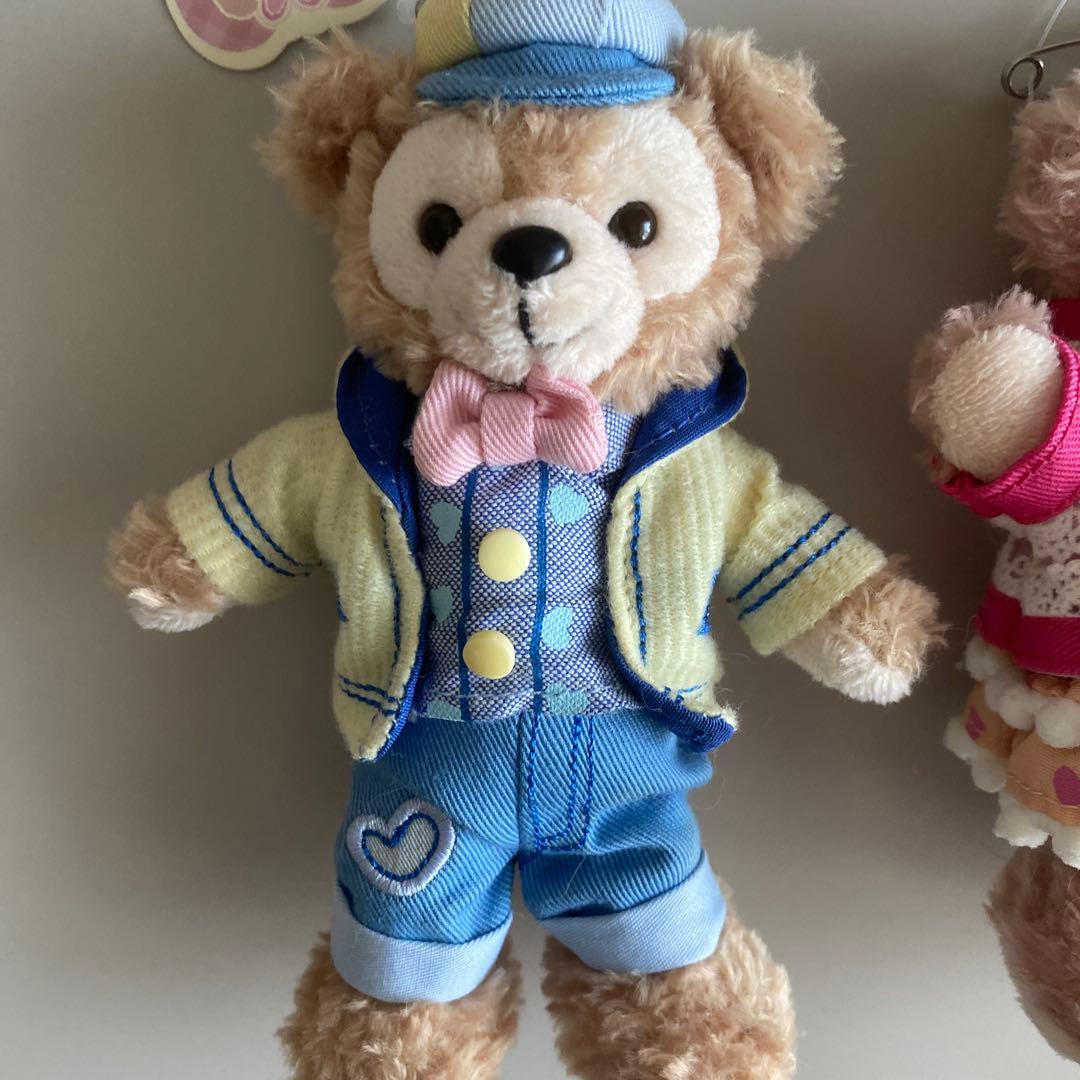 ハートウォーミングデイズ　ダッフィー シェリーメイぬいぐるみバッジ