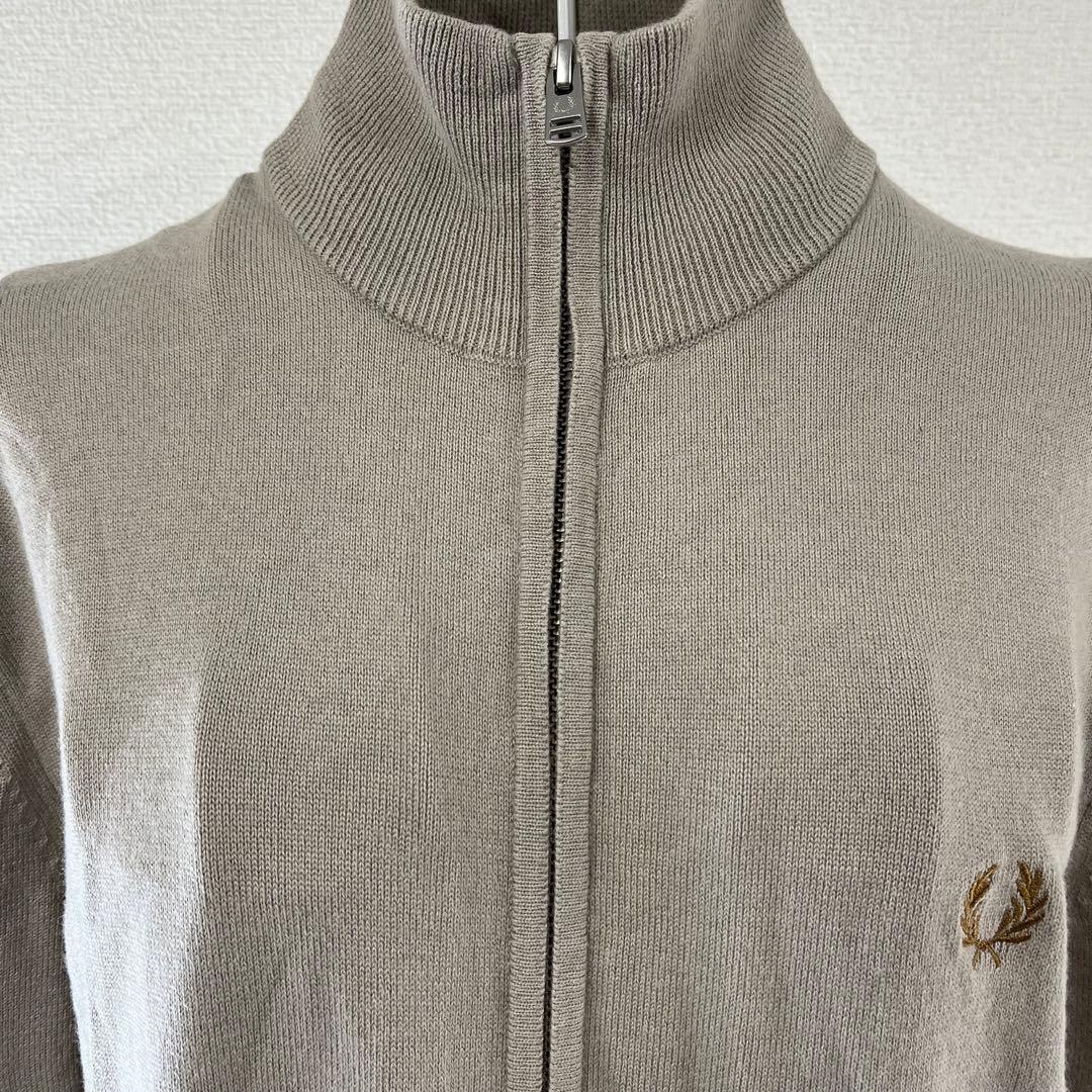 FRED PERRY フレッドペリー ジップアップ ニット ハイネック 月桂樹