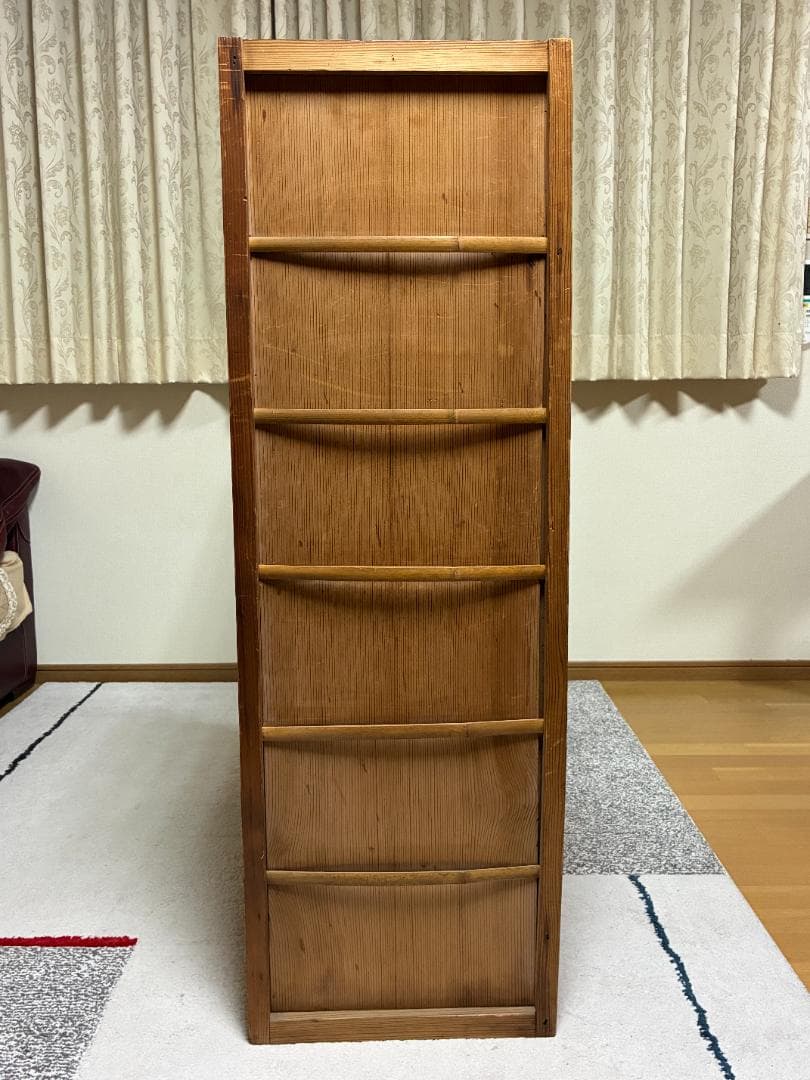 057 茶箪笥 水屋箪笥 幅90cm-3段 (奥行約40cm)