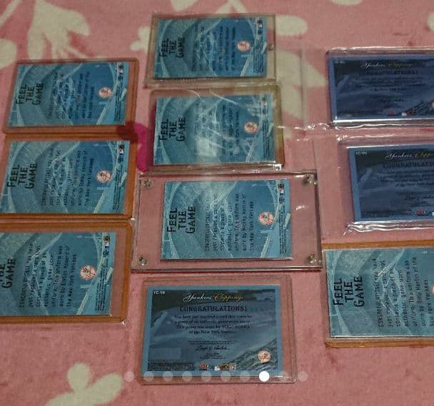 Fleer ヤンキース ジャージカード 10枚セット