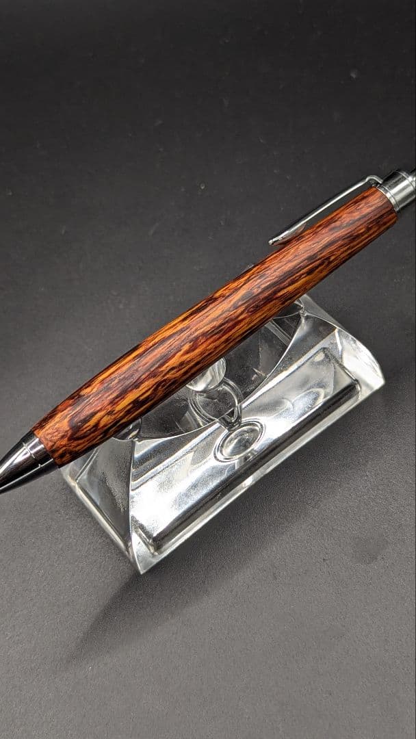 461ペン工房翌檜　極上　黄花梨　変わり杢　木軸シャーペン　ボールペン