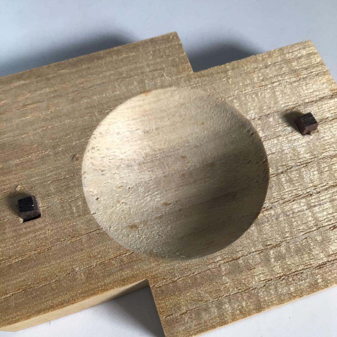 Ｎ９７２　香合　『道場宗廣作』『桐木地』『葦に水』『色紙重香合』　共箱　茶道具