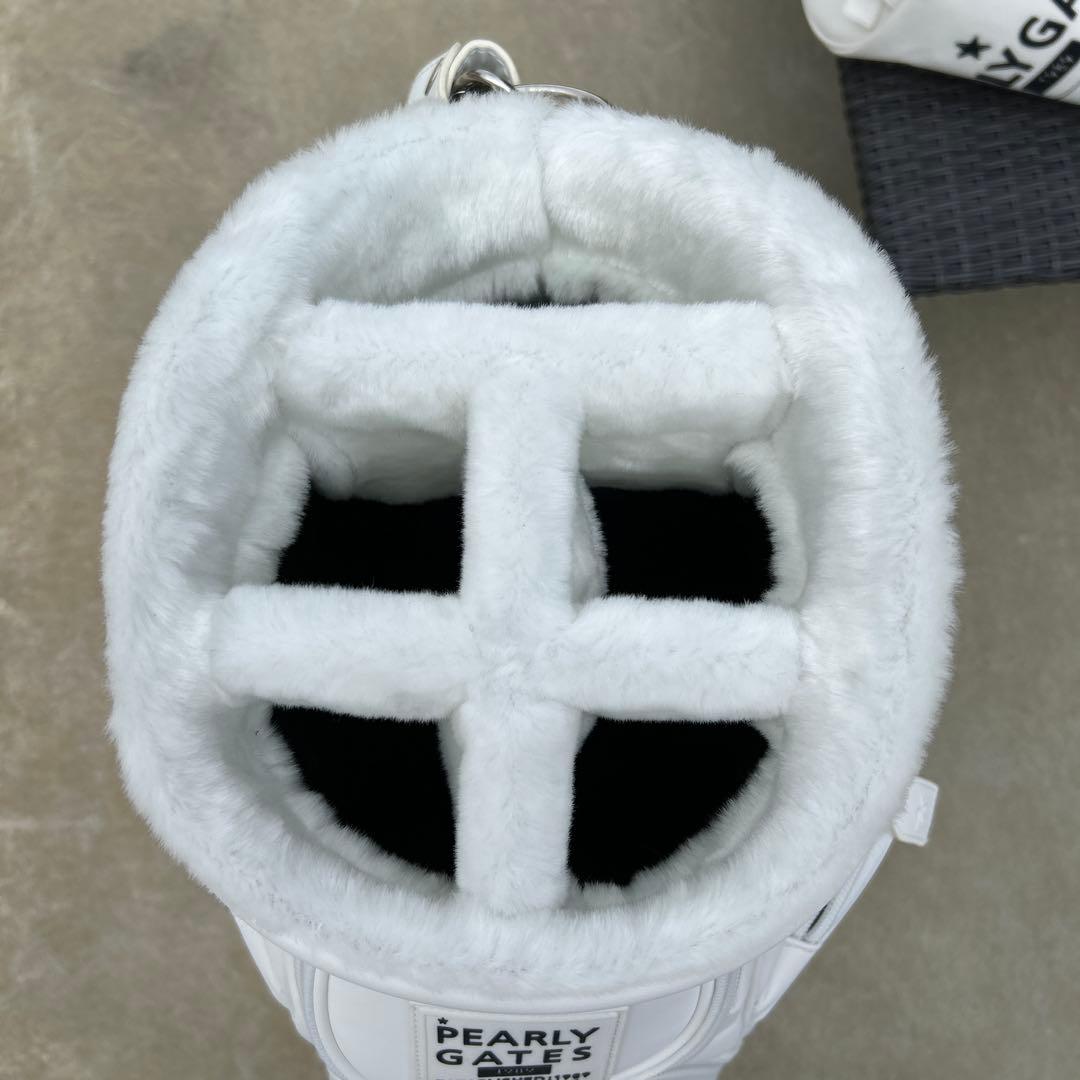 【超美品】パーリーゲイツ　PEARLY GATES　マットレザー　キャディバッグ