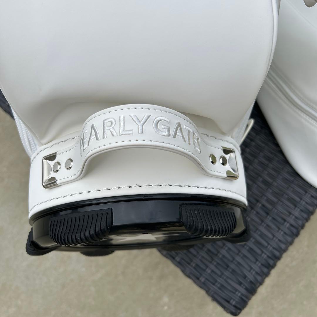 【超美品】パーリーゲイツ　PEARLY GATES　マットレザー　キャディバッグ