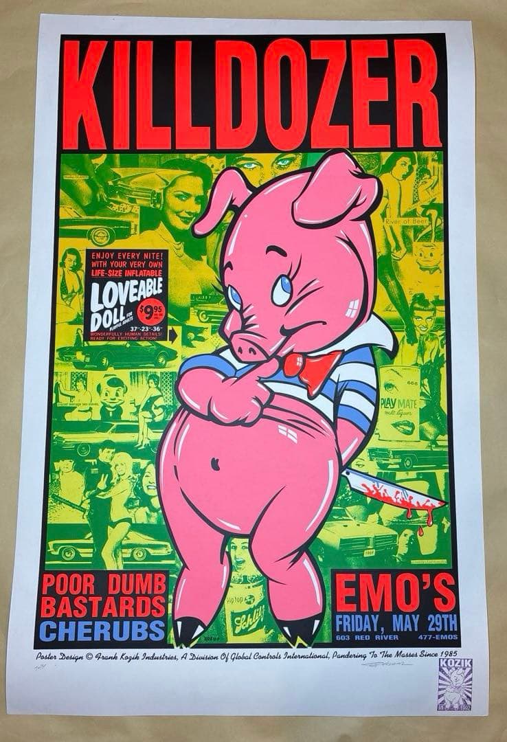 KOZIK KILLDOZER シルクスクリーンポスター