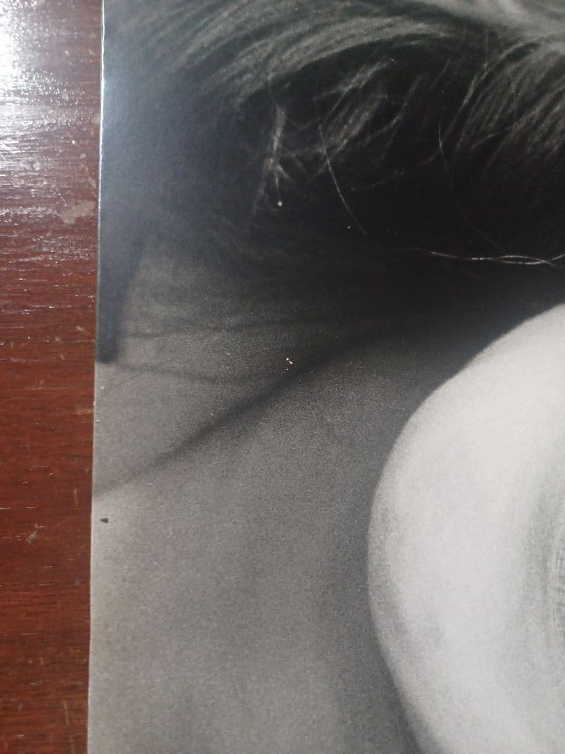 レア商品一点物　志穗美悦子白黒スチール写真非売品木製パネル(435×535)