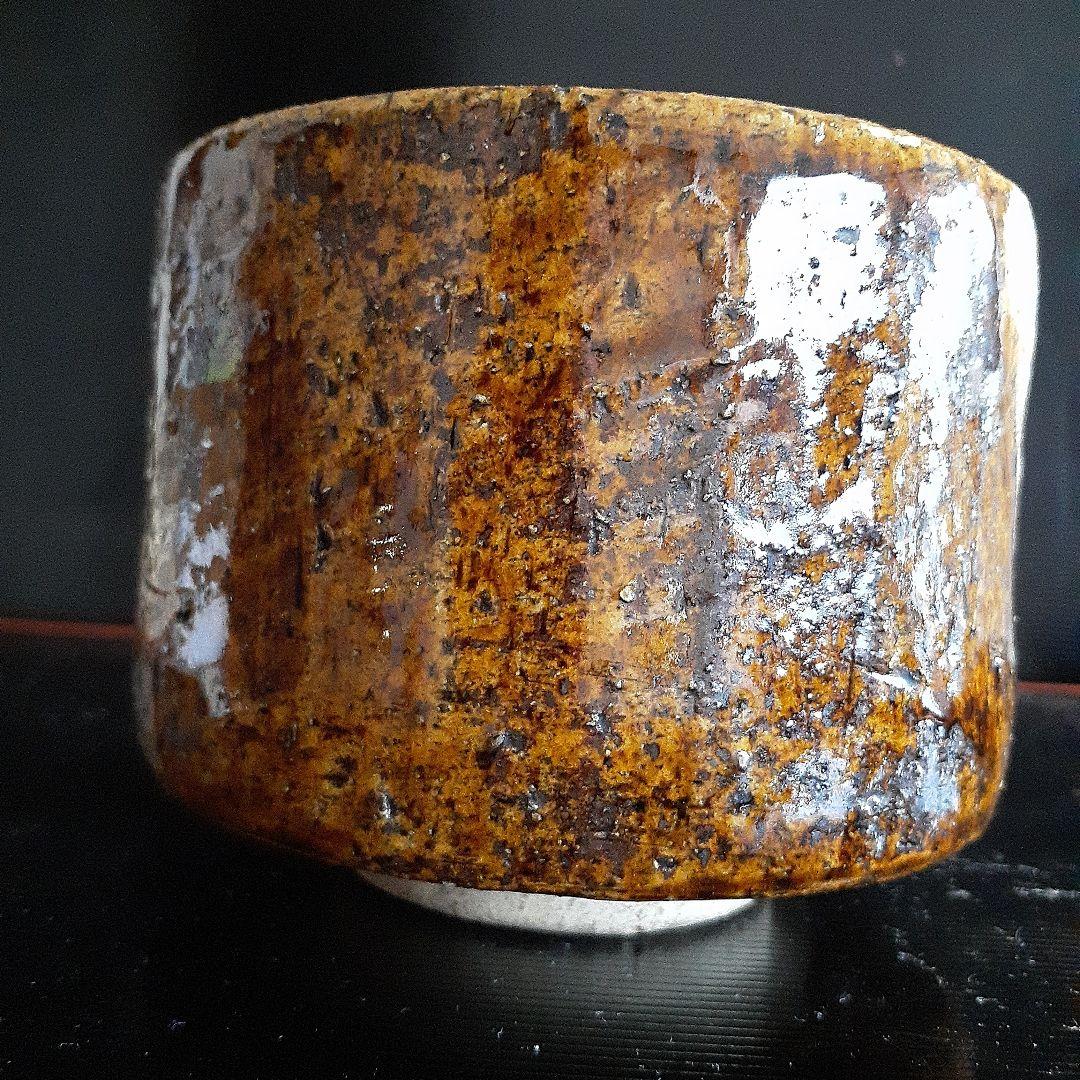 古い唐津筒茶碗