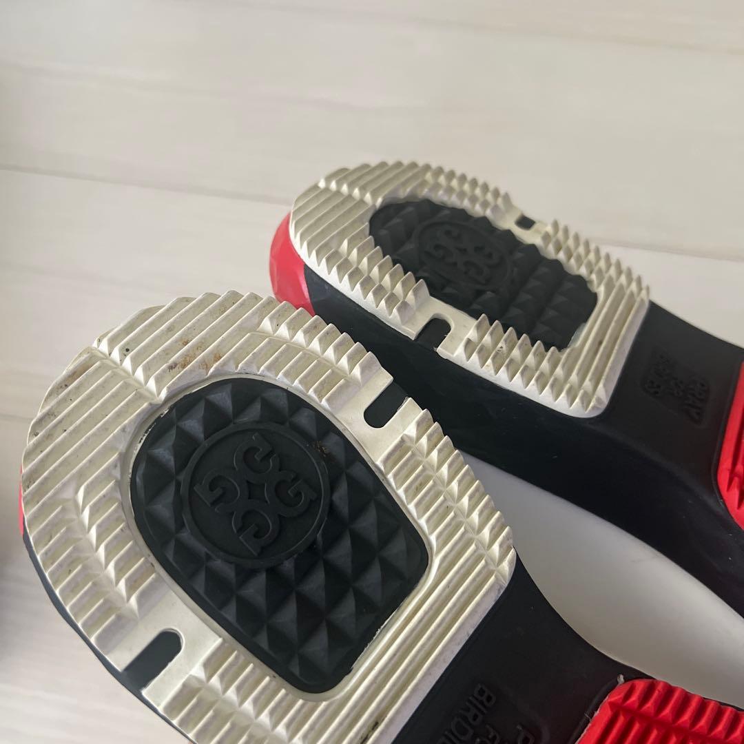 G-DRIVE ダイヤル式ゴルフシューズ ホワイト/レッド