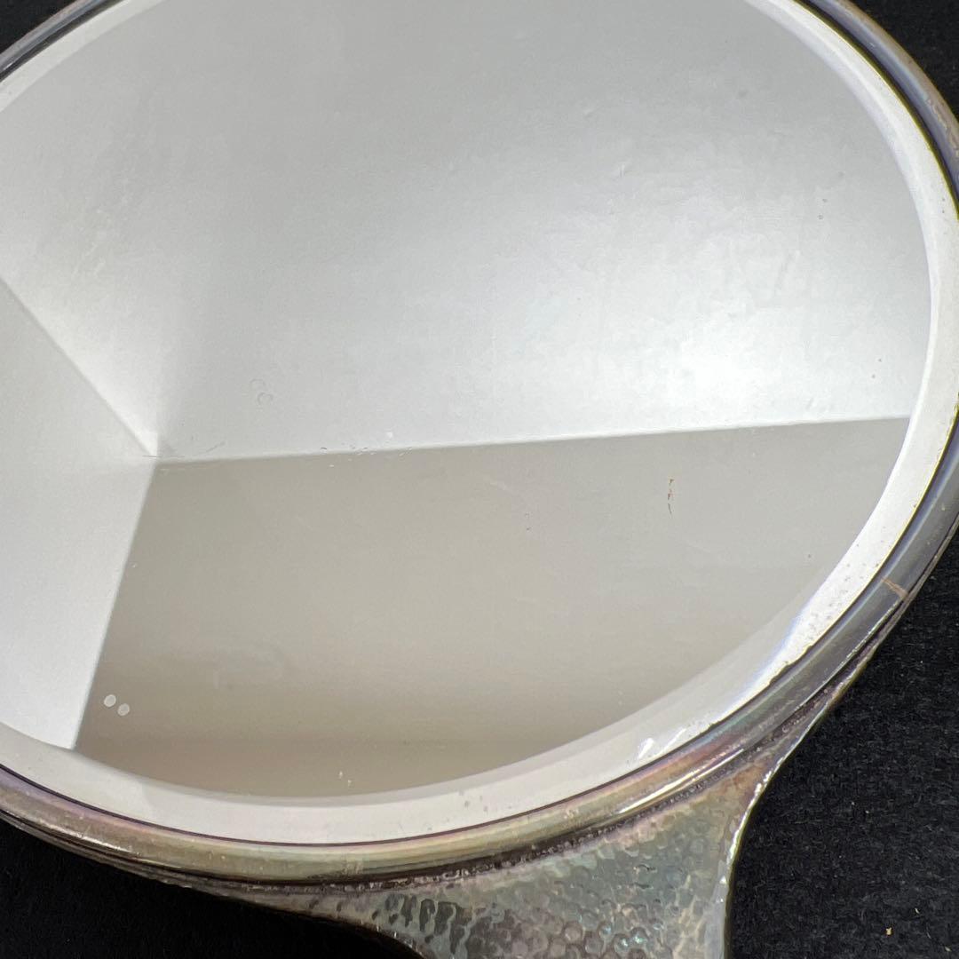 専用　sterling刻印　竹図手鏡　440g 東Y7-1223☆2Fトコチサ