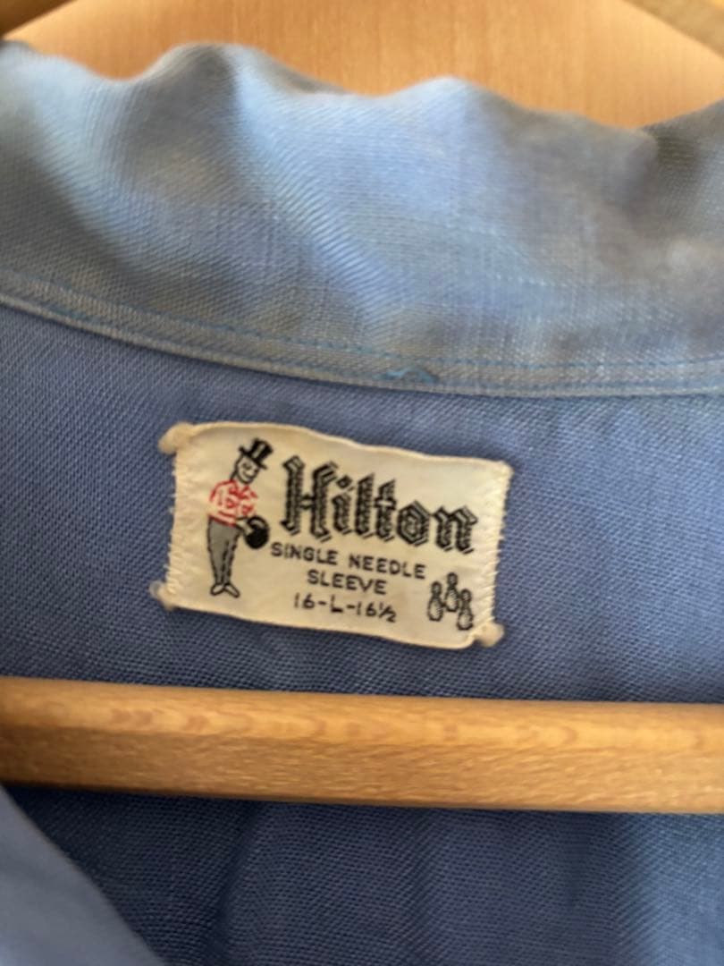 60s Hilton ボウリングシャツ 16-16 1/2
