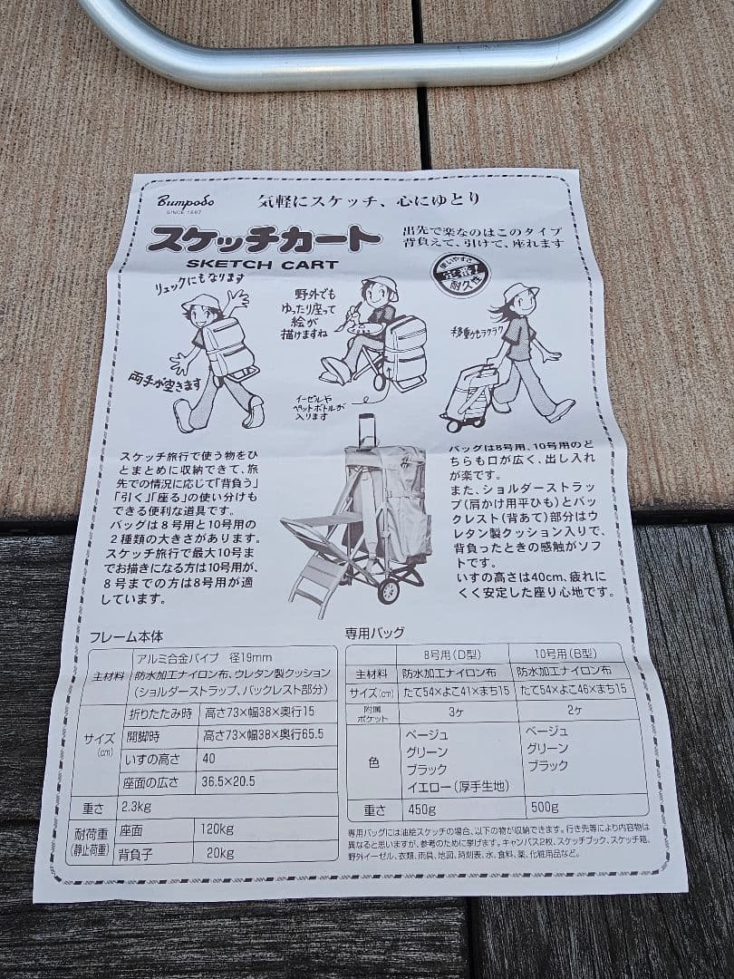 文房堂　Bunpodo　スケッチカート　キャスター付　 絵画　デッサン