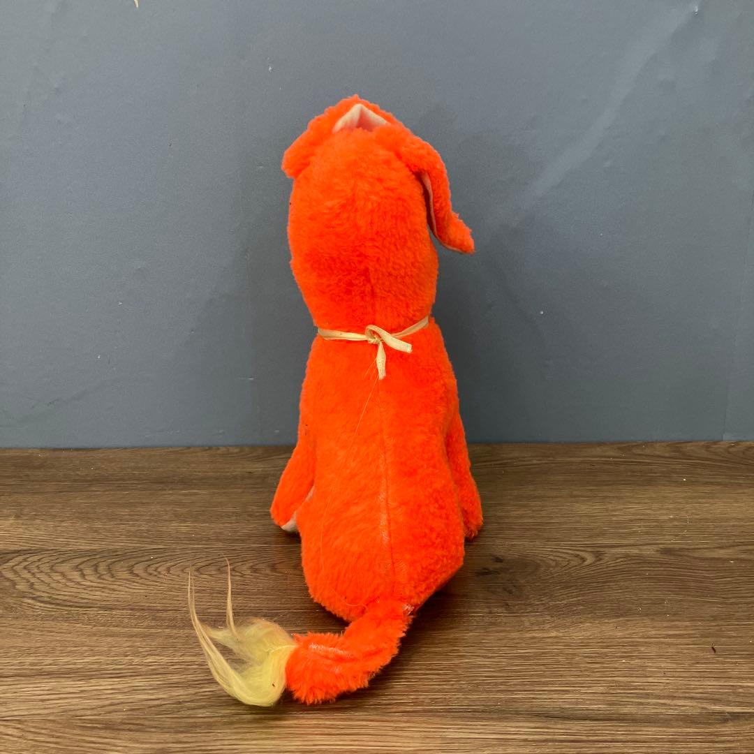 昭和レトロ ぬいぐるみ 馬 ポニー オレンジ ヴィンテージ 当時物 置物