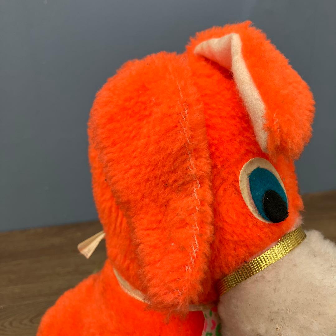 昭和レトロ ぬいぐるみ 馬 ポニー オレンジ ヴィンテージ 当時物 置物