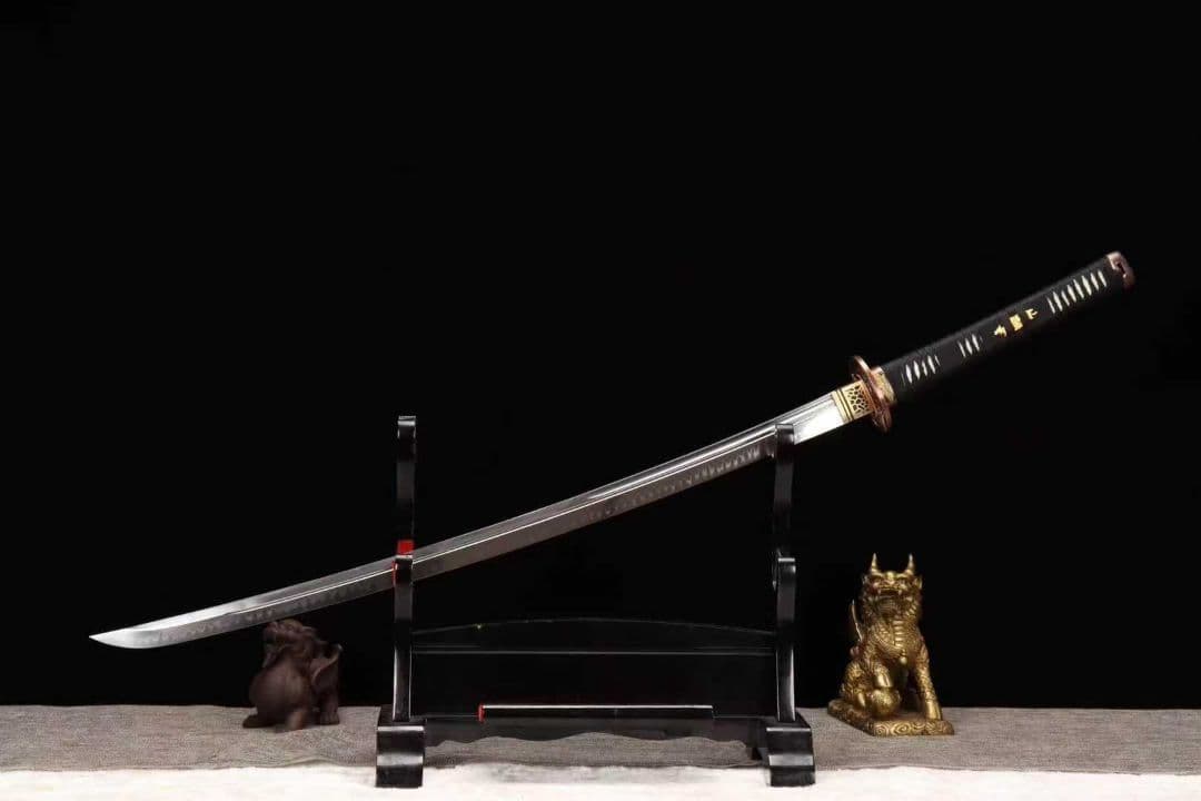 【鵜首造武士刀】古兵器 刀装具 日本刀　模造刀 居合刀 武士道 鑑賞用 美術刀